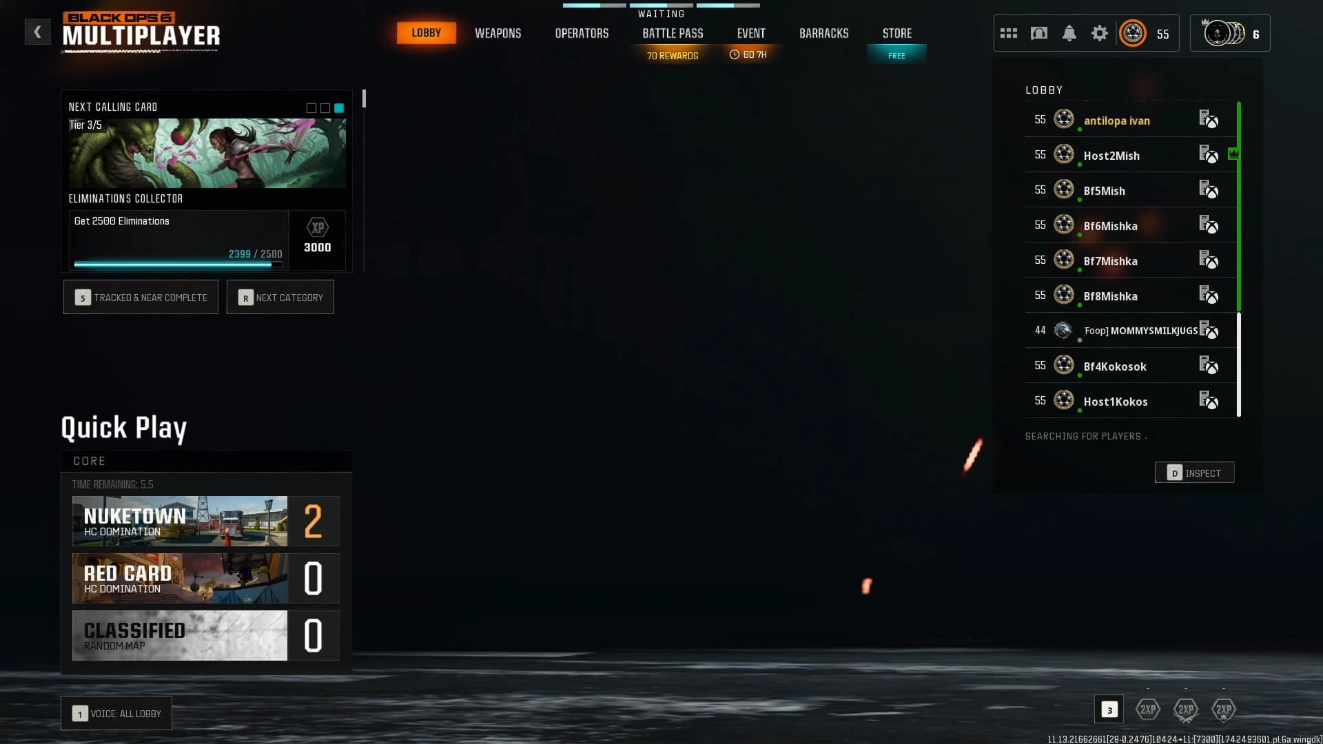 Found a match — map selection