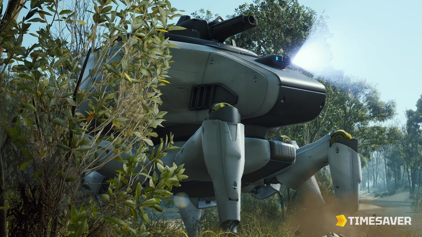 ARC Raiders Bombardier ARC walker in an open area, the best Heavy Fuze Grenade trial target