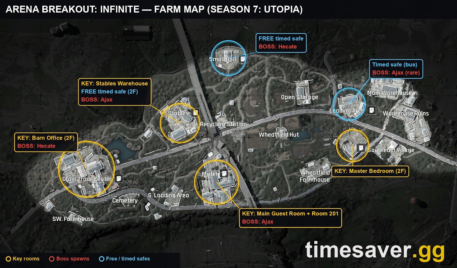 Arena Breakout: Infinite Farm Map Guide (Season 7): Key Rooms, Bosses, Safes & Extracts