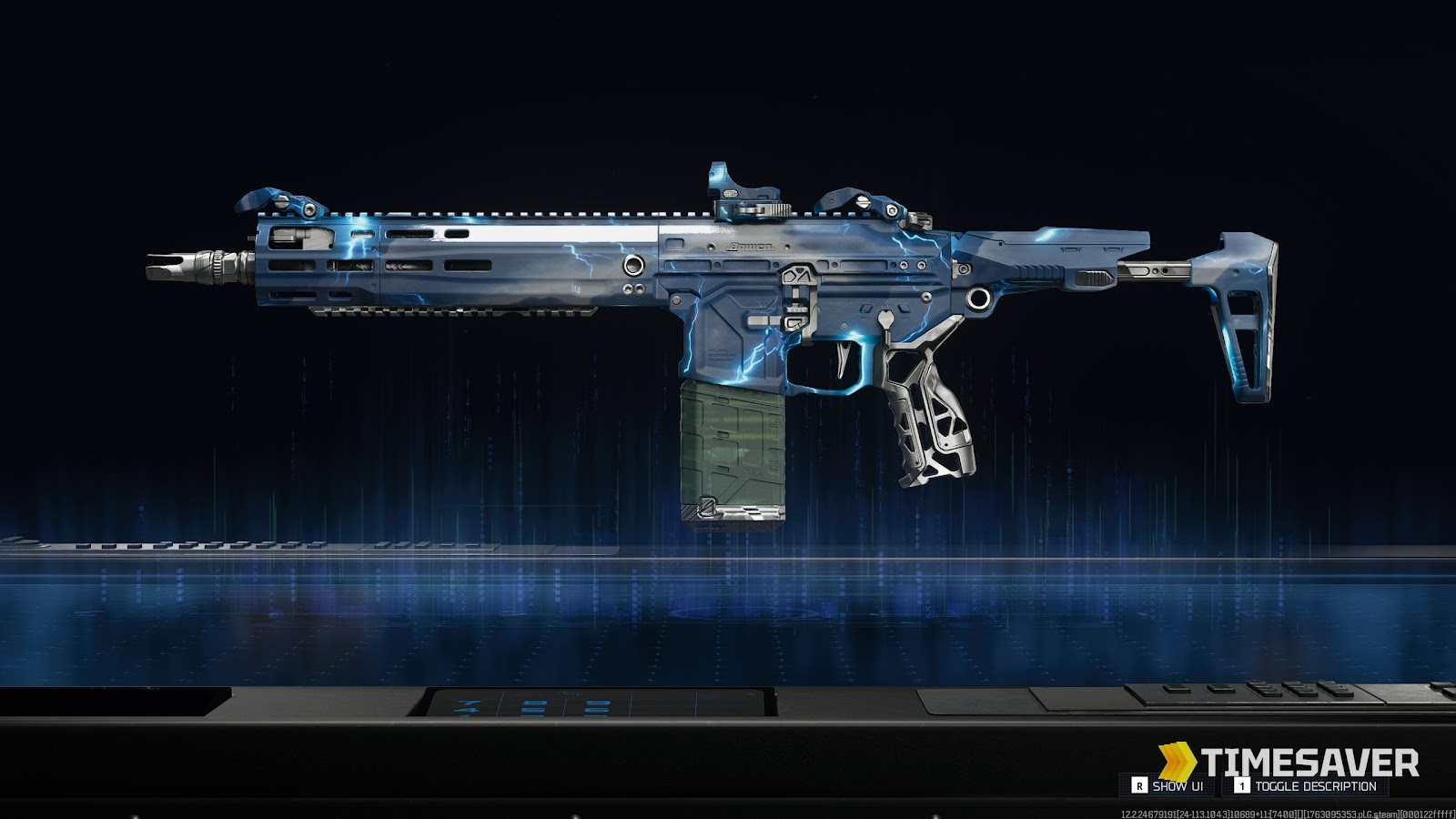 Black Ops 7 Tempest mastery camo on a weapon, Season 4