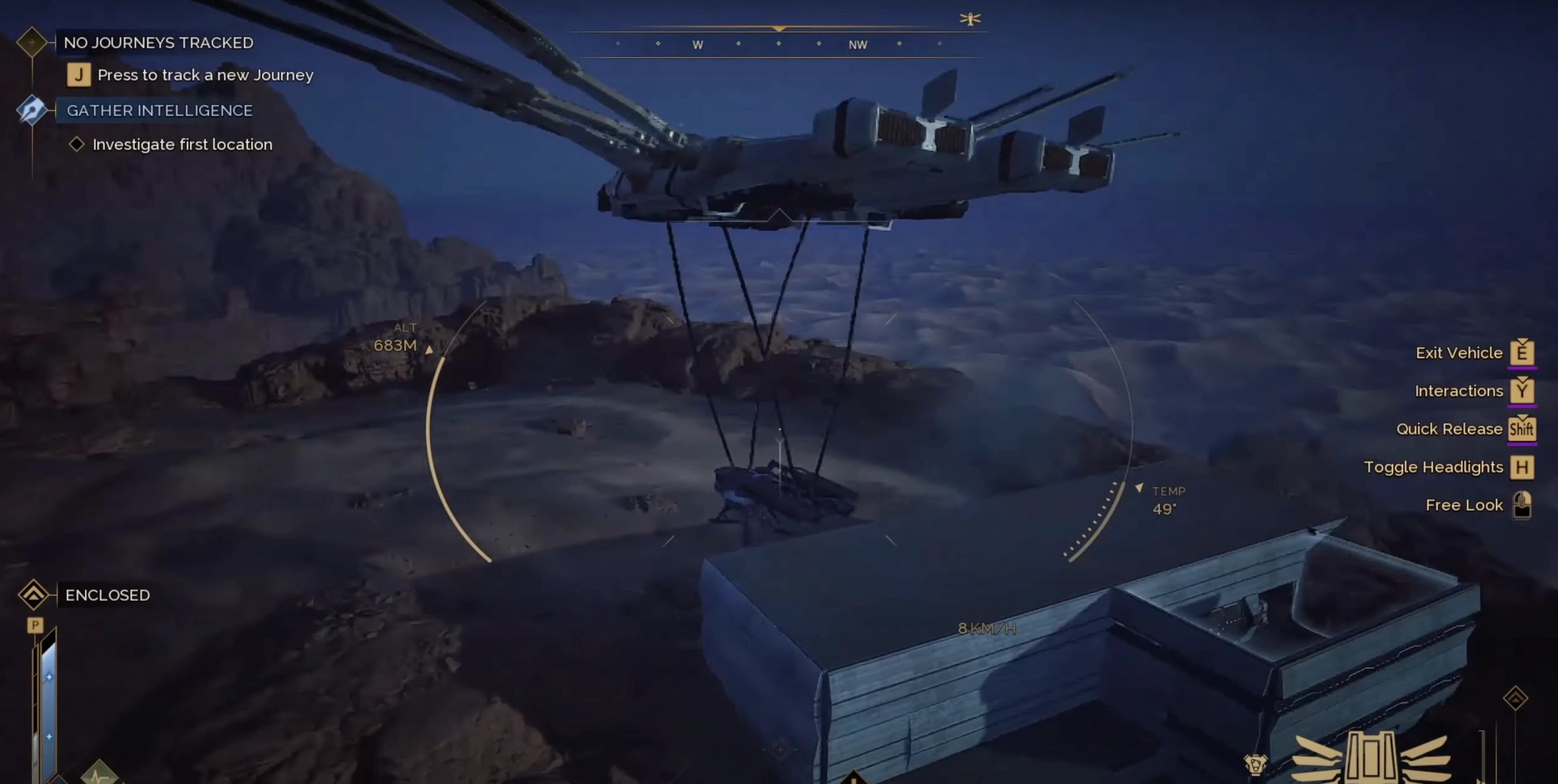 Deep Desert after the Coriolis Storm destruction