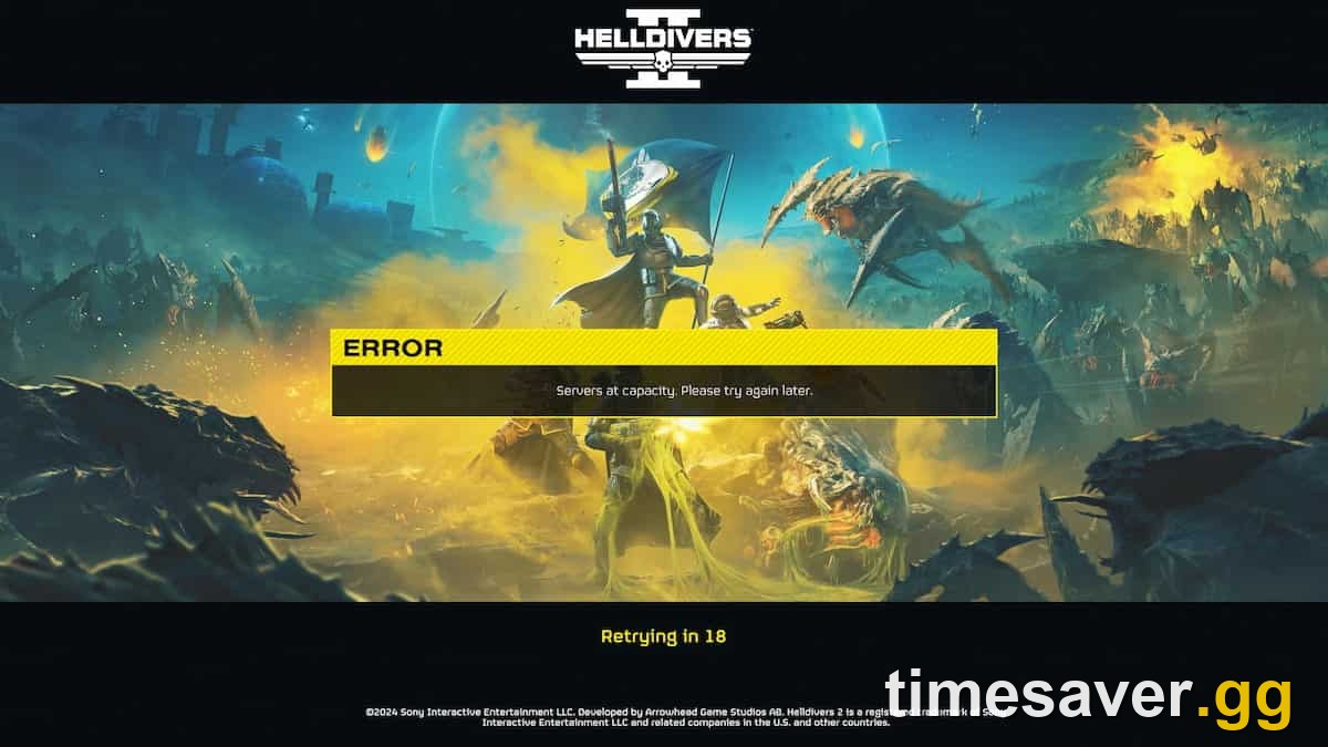 Helldivers 2 Servers at Capacity: How to Fix Connection and Login Errors