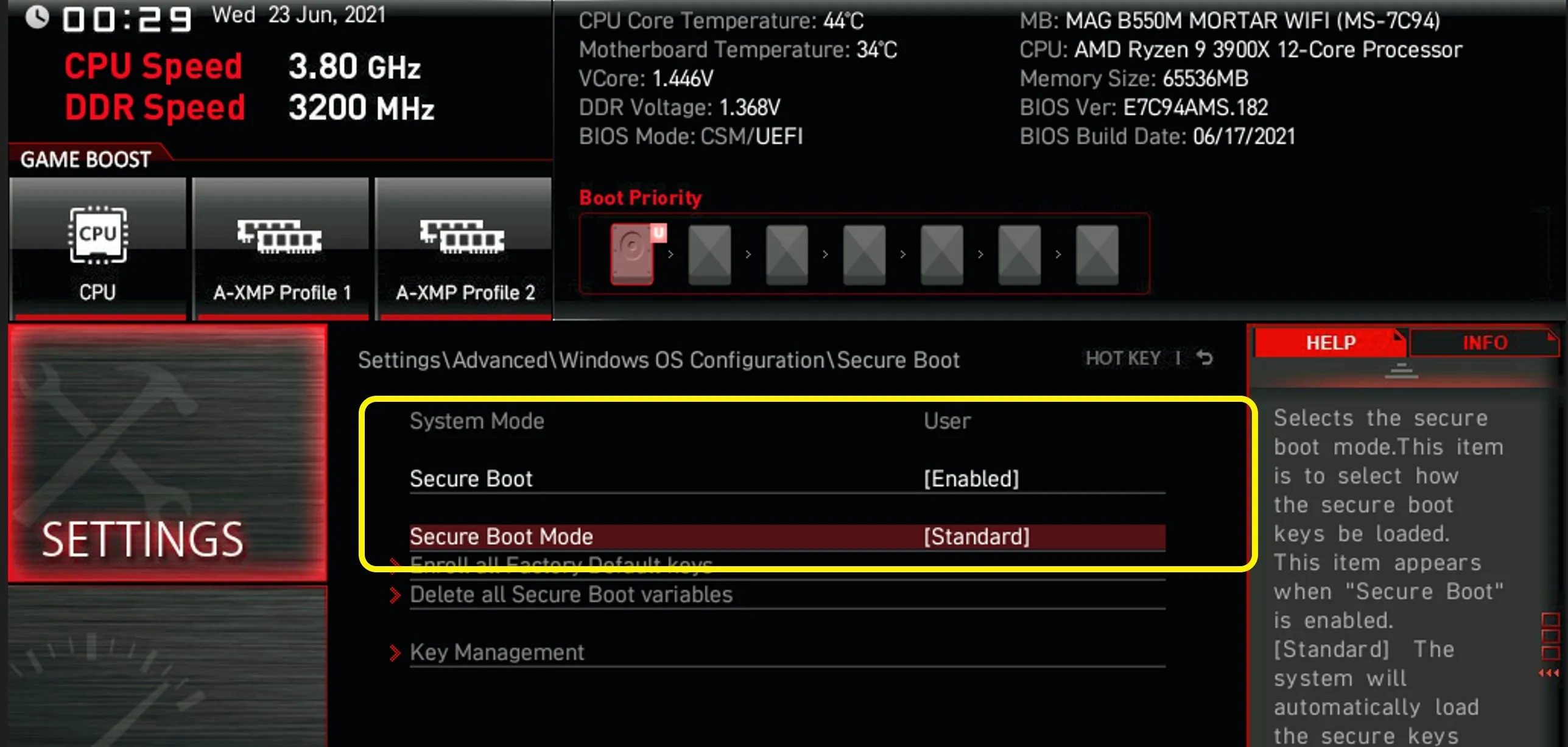 the second component