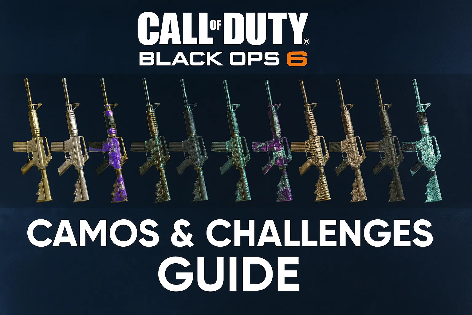 Camo Challenges Black Ops 6: Full Unlock Guide