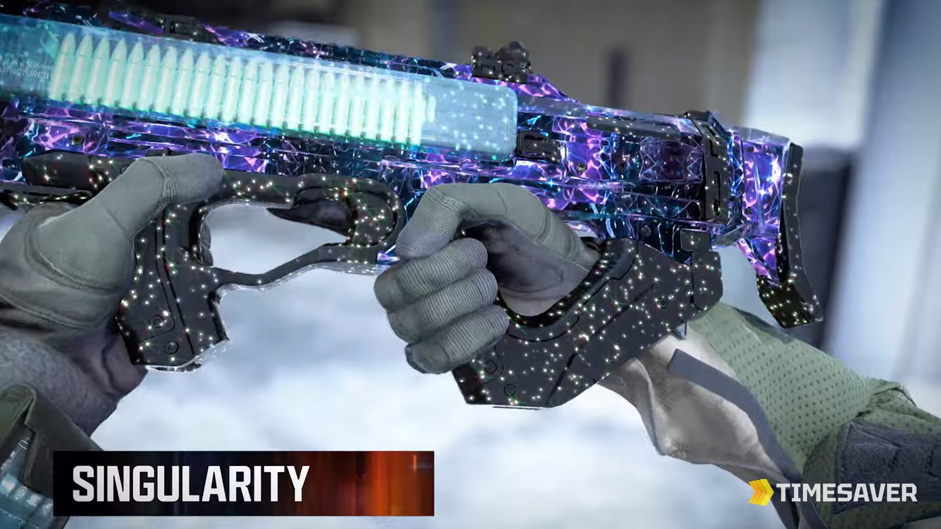 Black Ops 7 Singularity mastery camo on a weapon