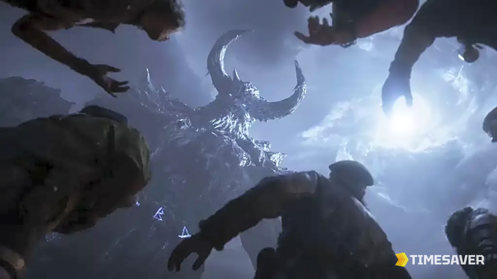 Dravakar ice giant in the Black Ops 7 Totenreich Zombies cinematic