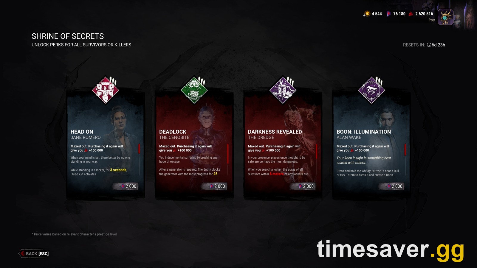 DBD Shrine of Secrets This Week: Current Perks, Reset Time and Shard Costs