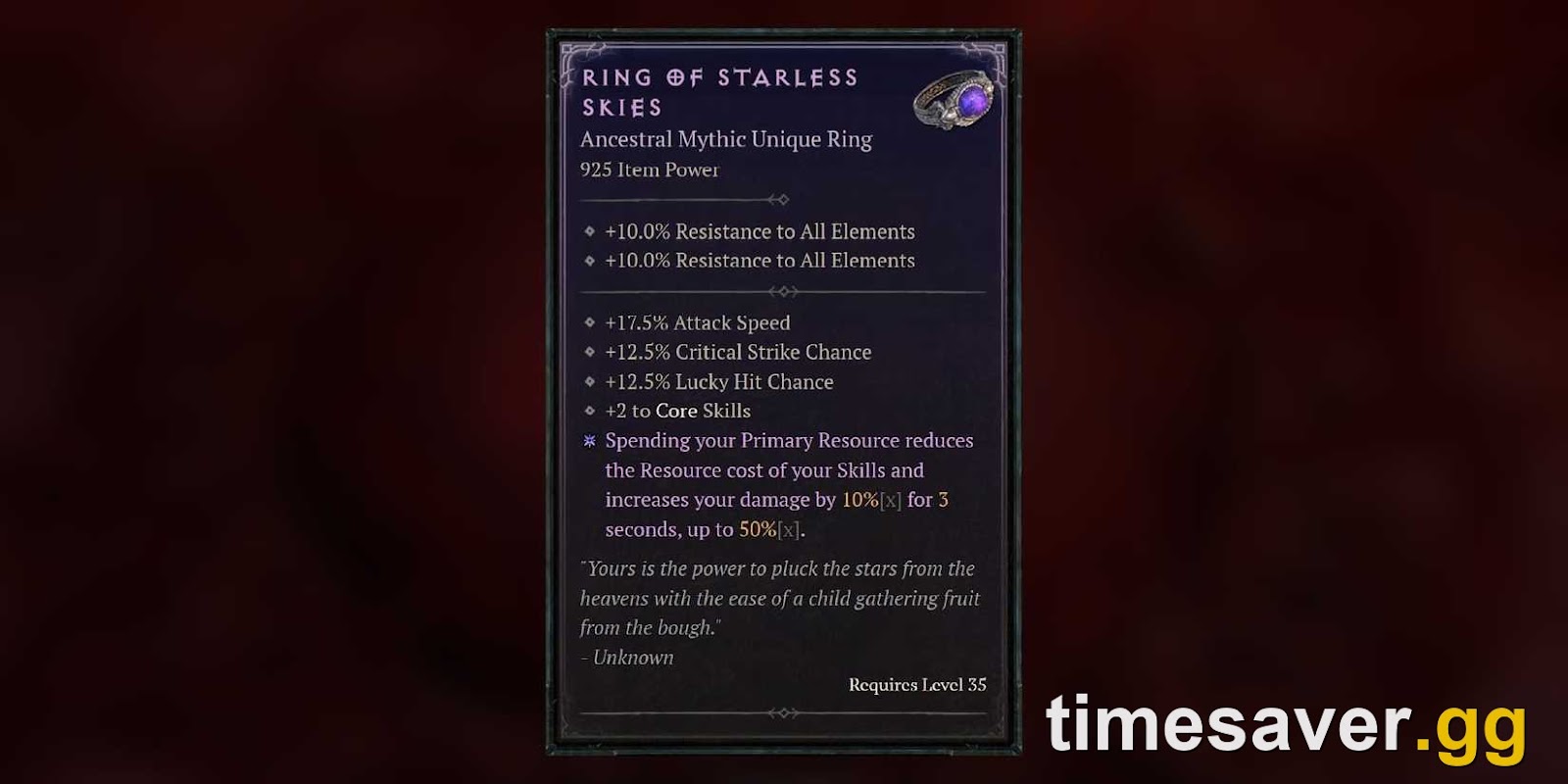 How to Craft Ring of Starless Skies in Diablo 4 Season 15 (Horadric Cube Guide)