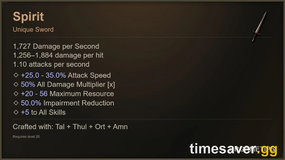 Diablo 4 Spirit Runeword Season 15: How to Craft +5 All Skills