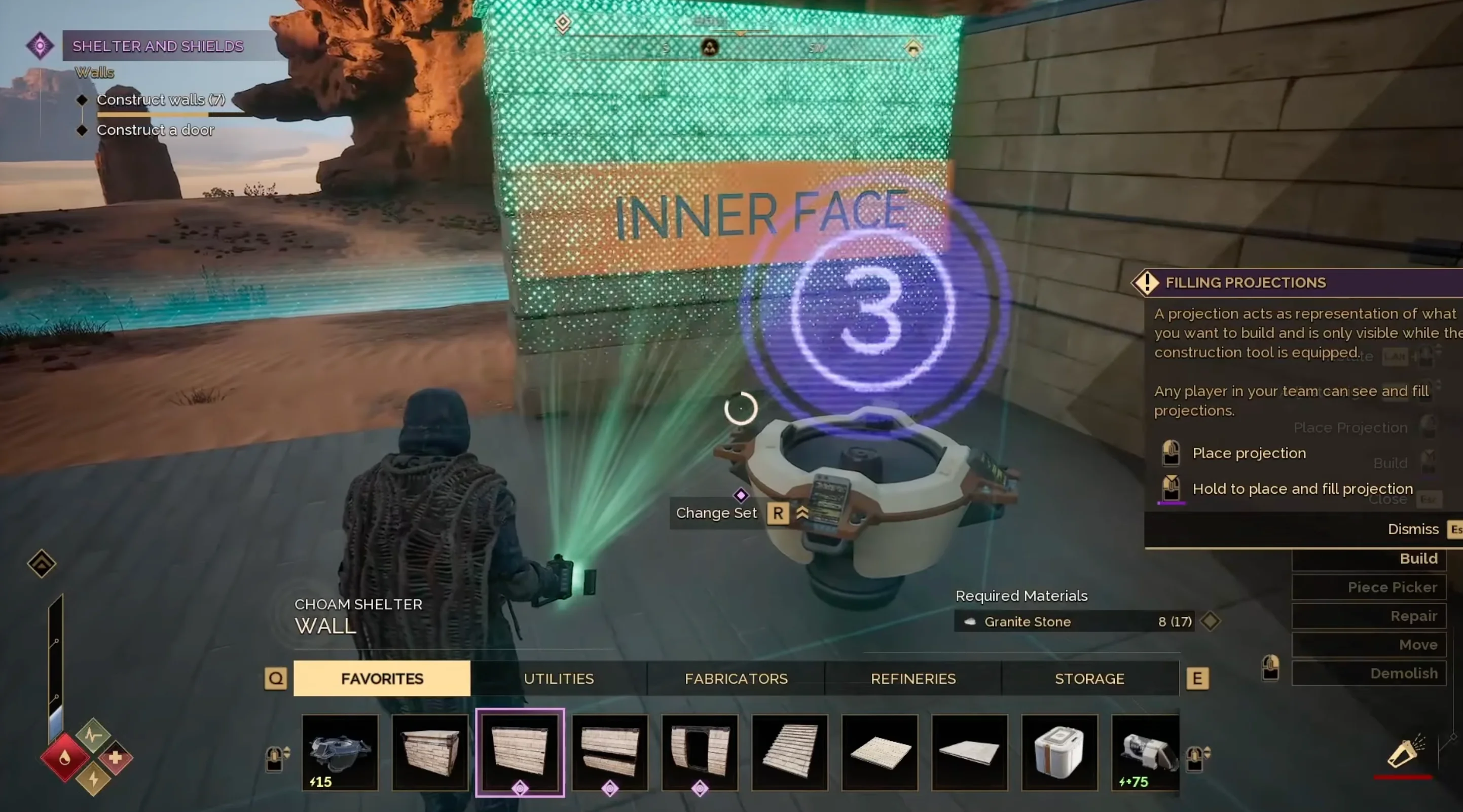 Early base building to conserve resources