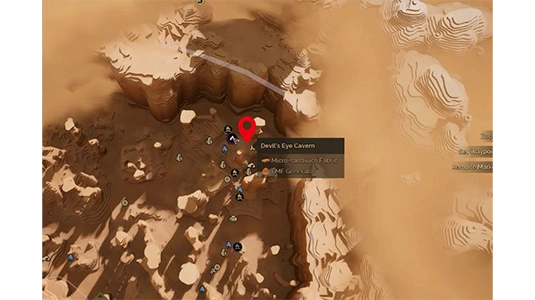 The Hidden Test deep hole entrance in Hagga Rift