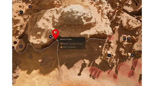 The Red Maw entrance with distinctive red rock formations