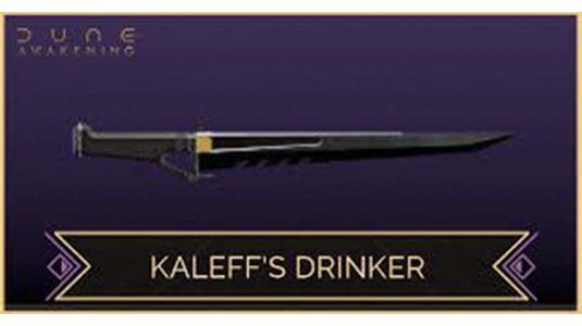 Bene Gesserit weapons collection including blades and pistol