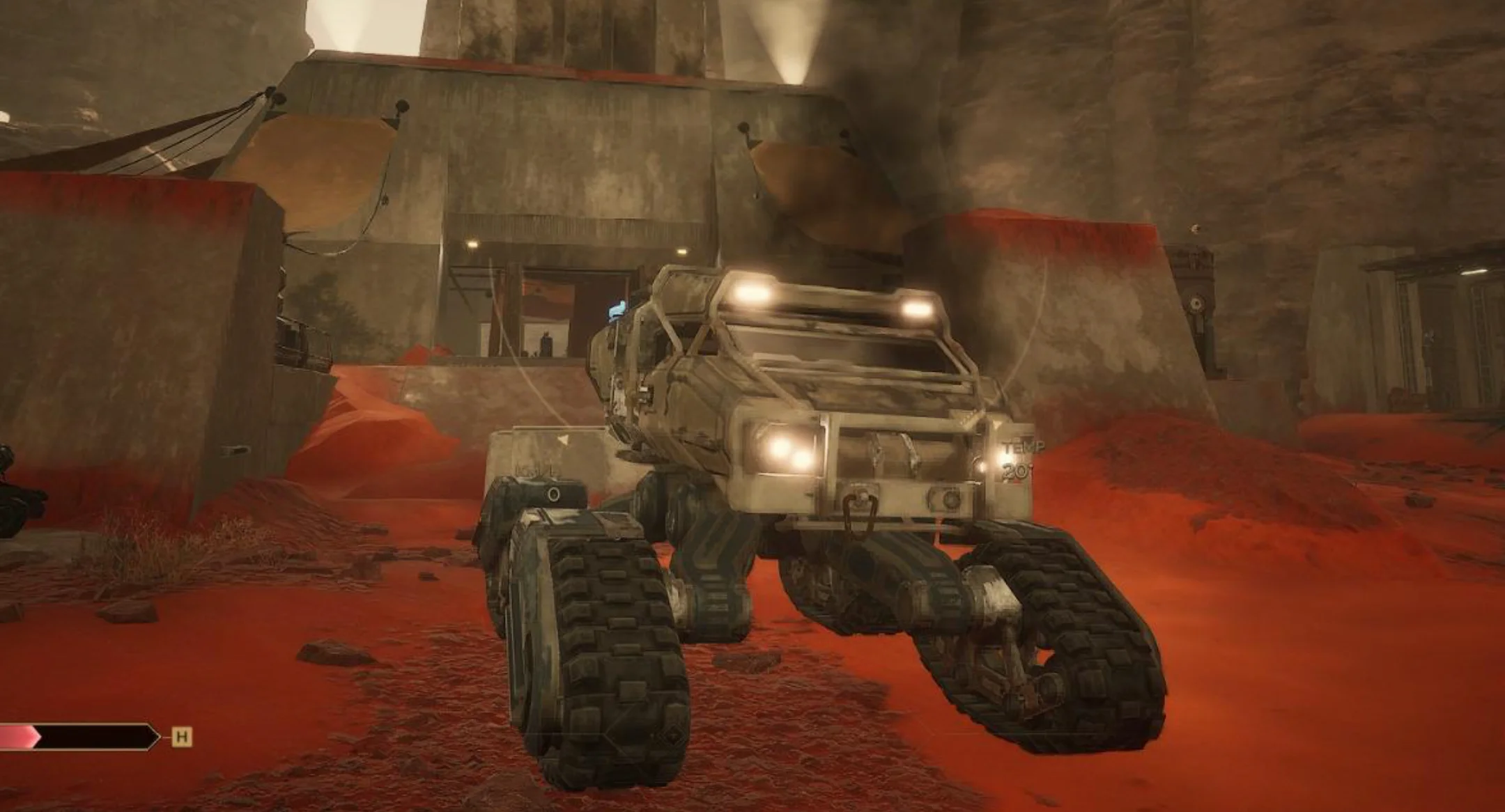 Mining buggy in underground facility with storage modules