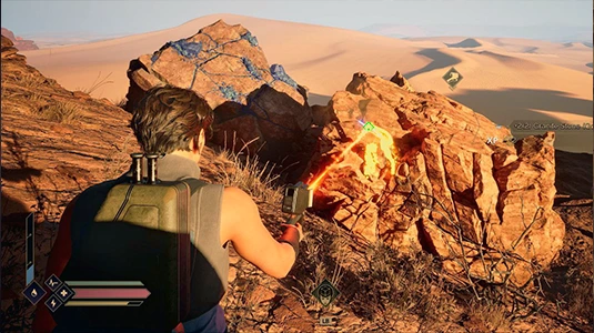 Abandoned base with technological components