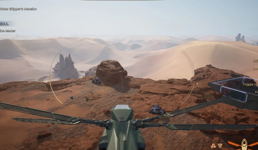 Stravidium Mass deposit in remote desert location