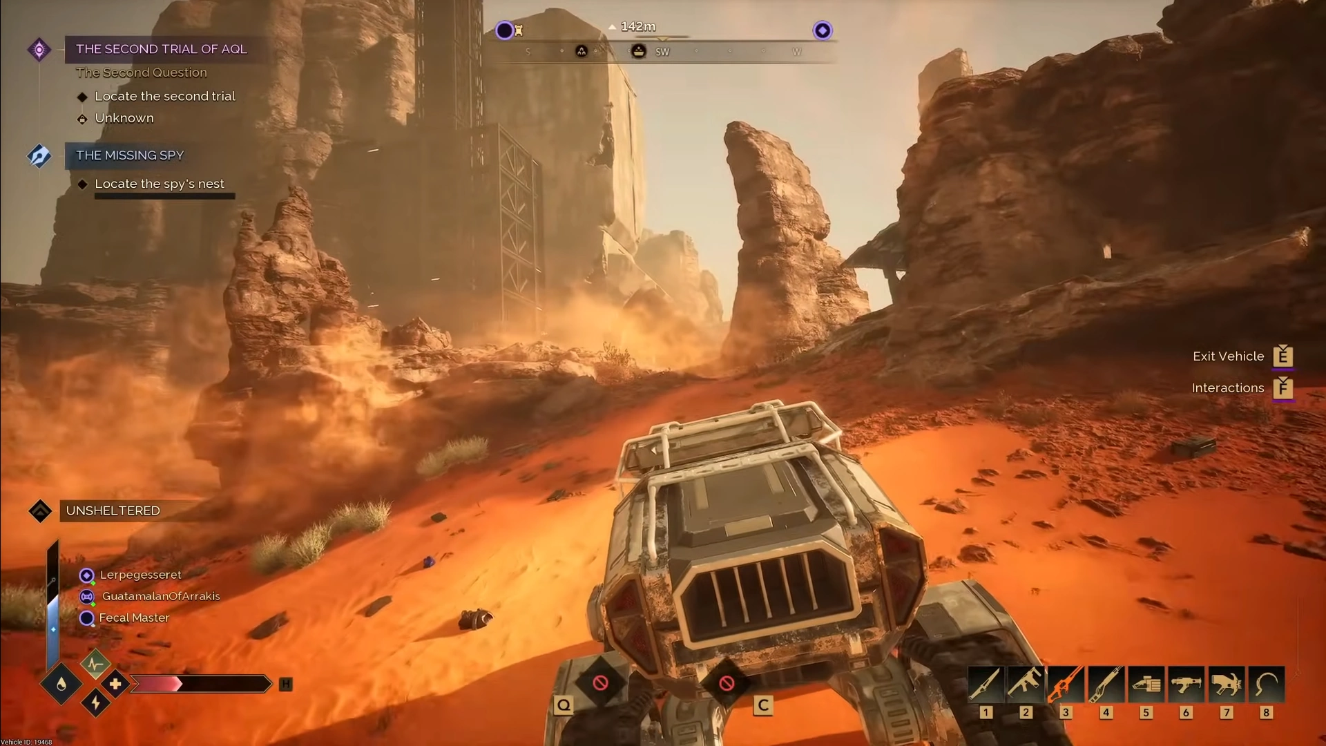 Buggy with mining laser in Dune Awakening