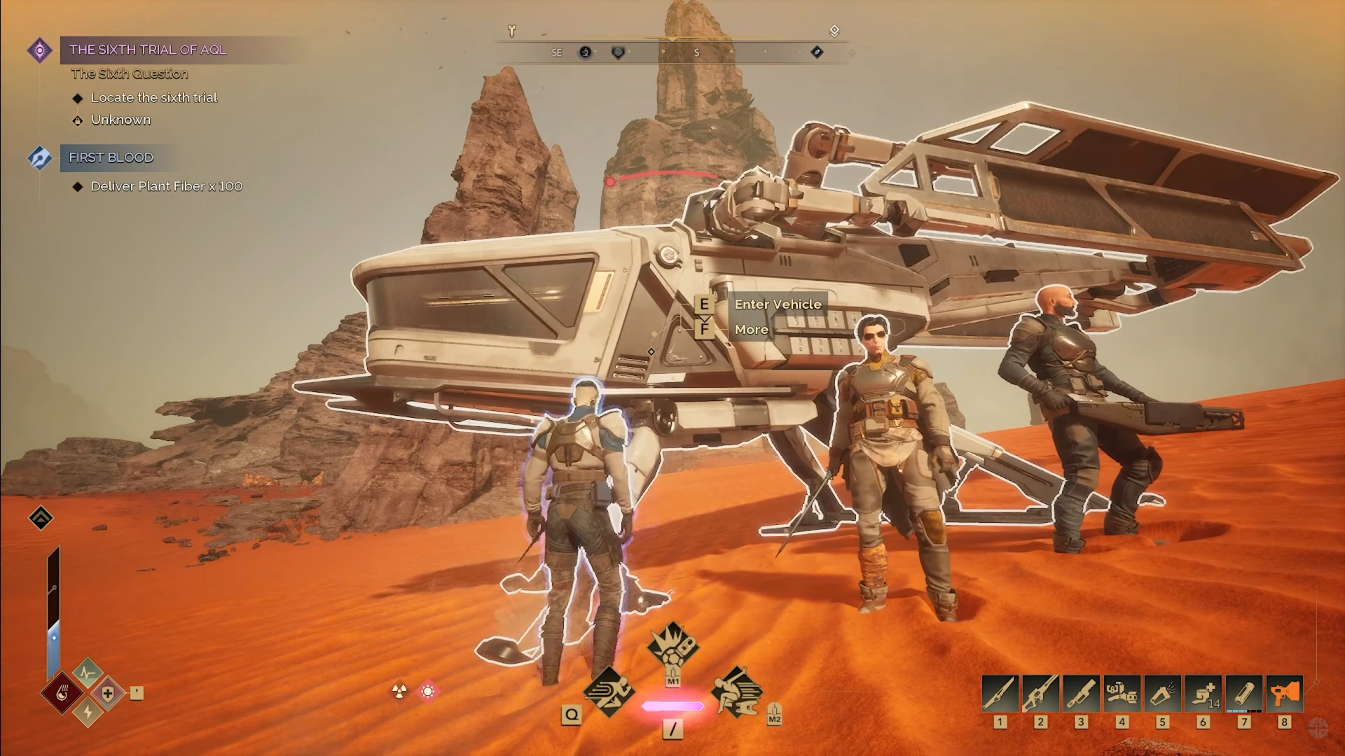 Player controlling spice fields with Ornithopter