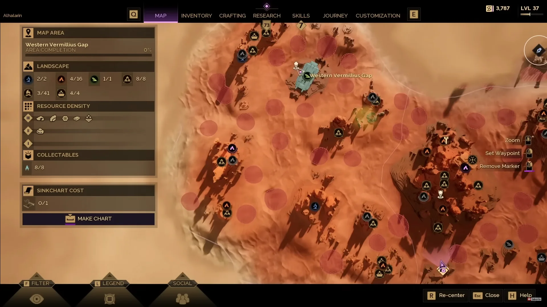 Base location scouting on rocky plateaus in Dune Awakening