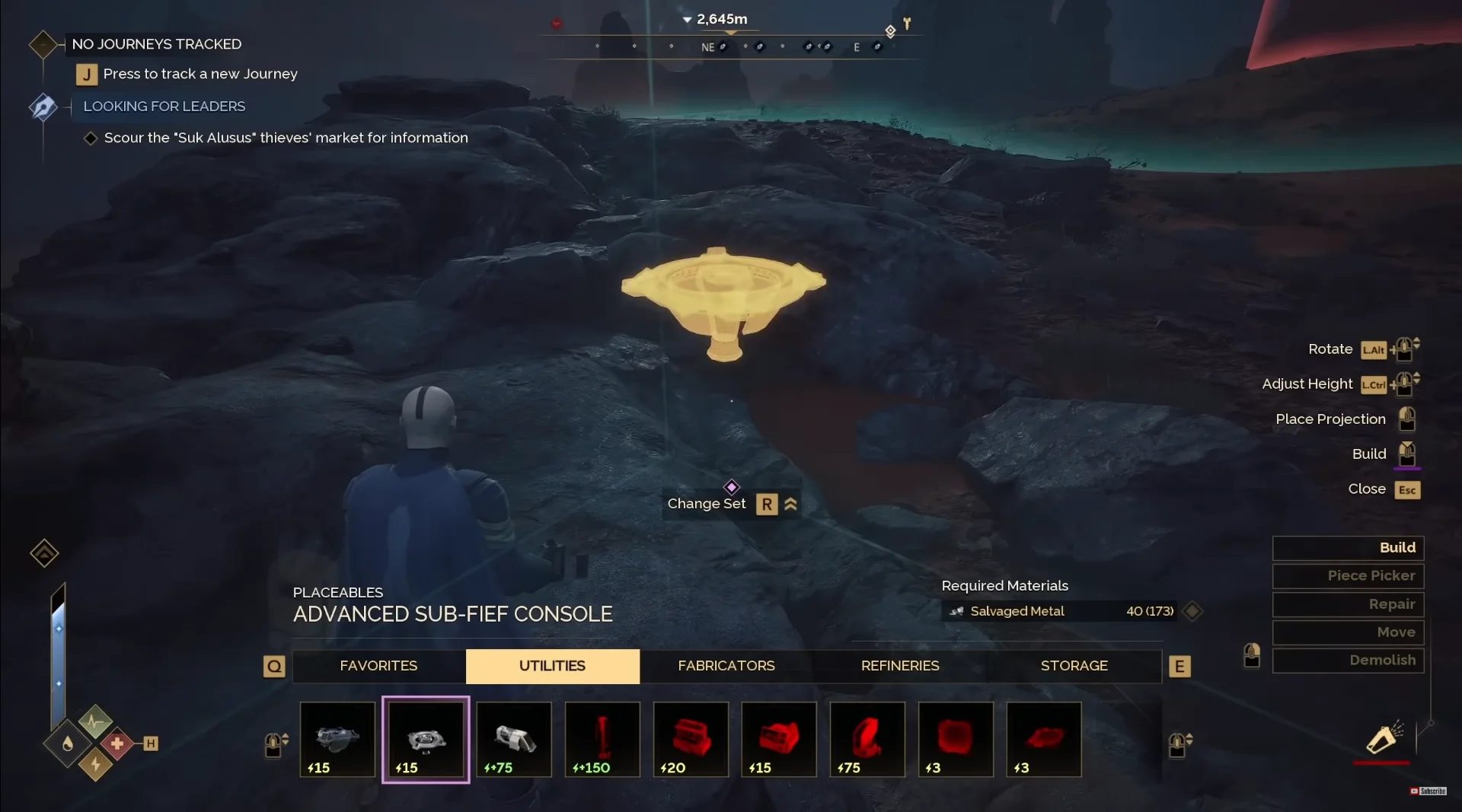 Sub-FIEF Console placement and build radius in Dune Awakening