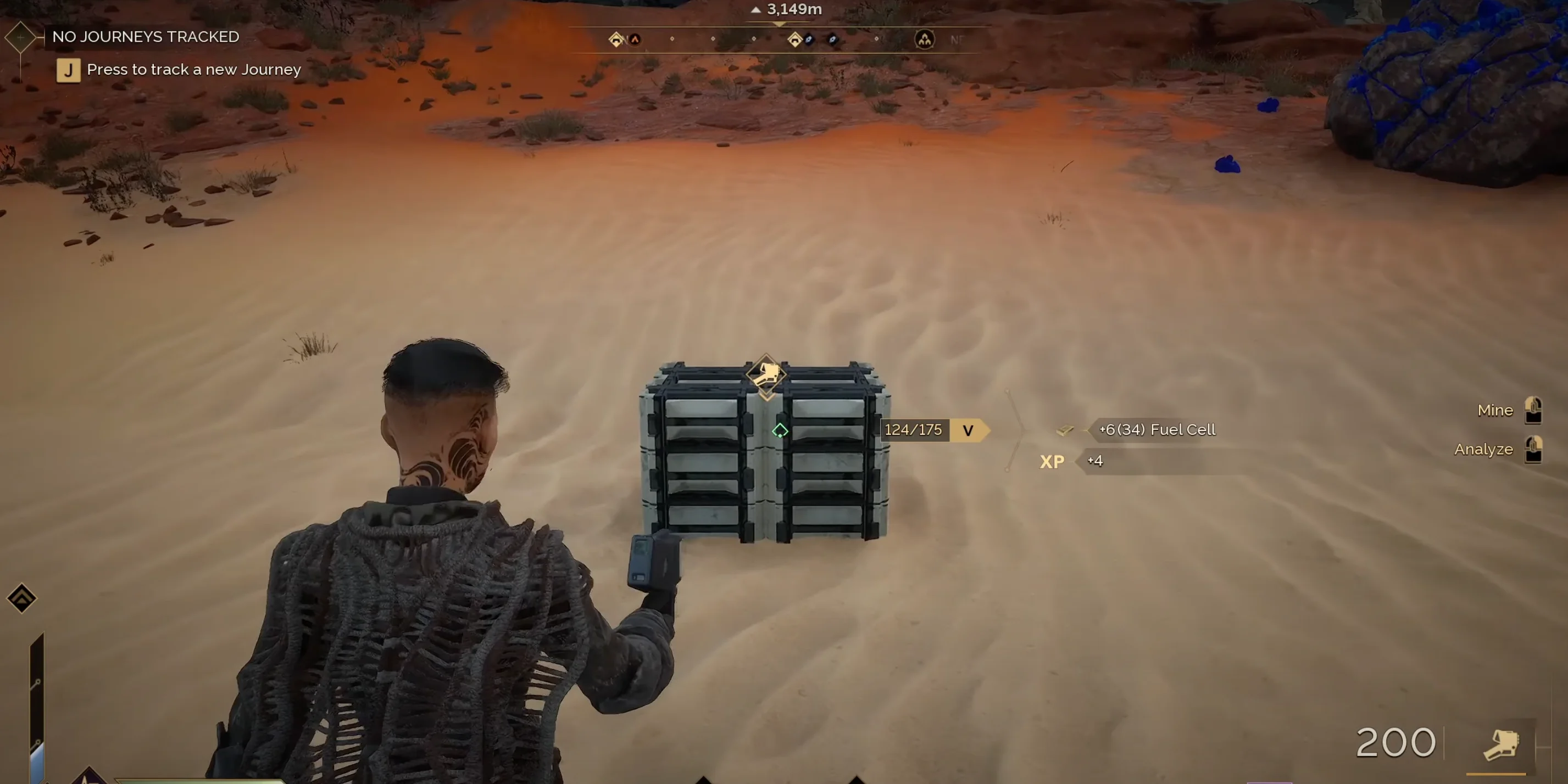 Fuel cells in container near base