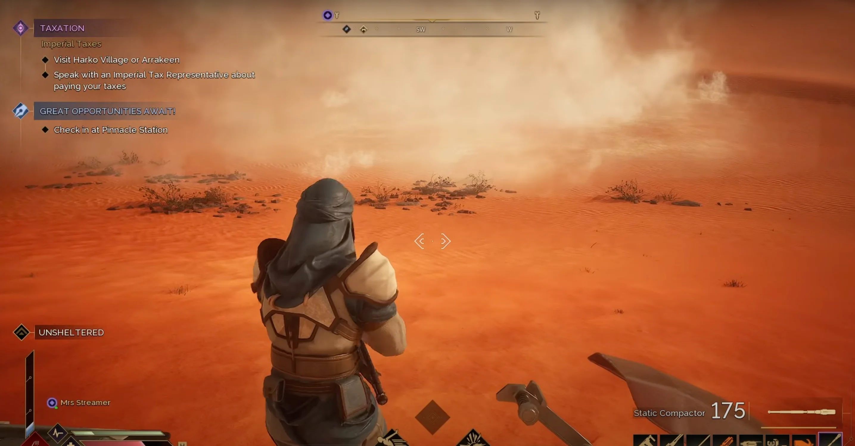 Using Static Compactor in an unsafe area with worm meter rising