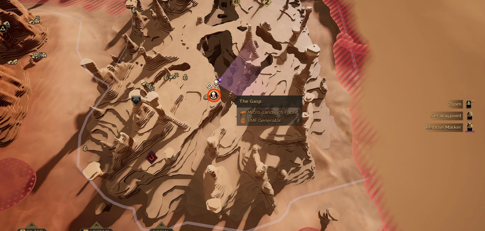 The Gasp toxic cave with poison gas and fire traps