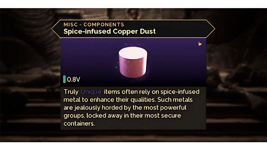 Spice-infused dust collection points with bright indicators