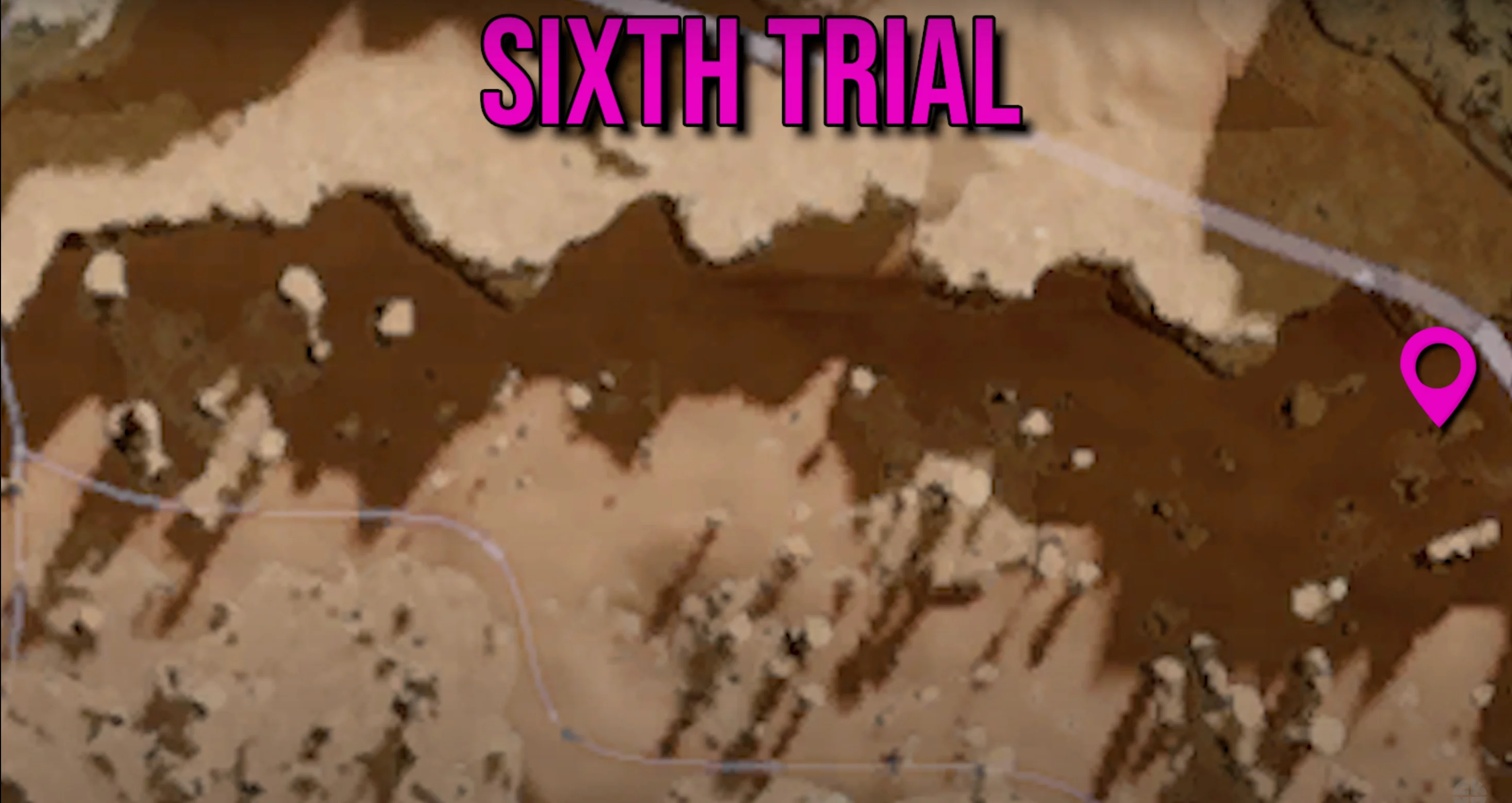 Sixth trial at northeast edge of the map