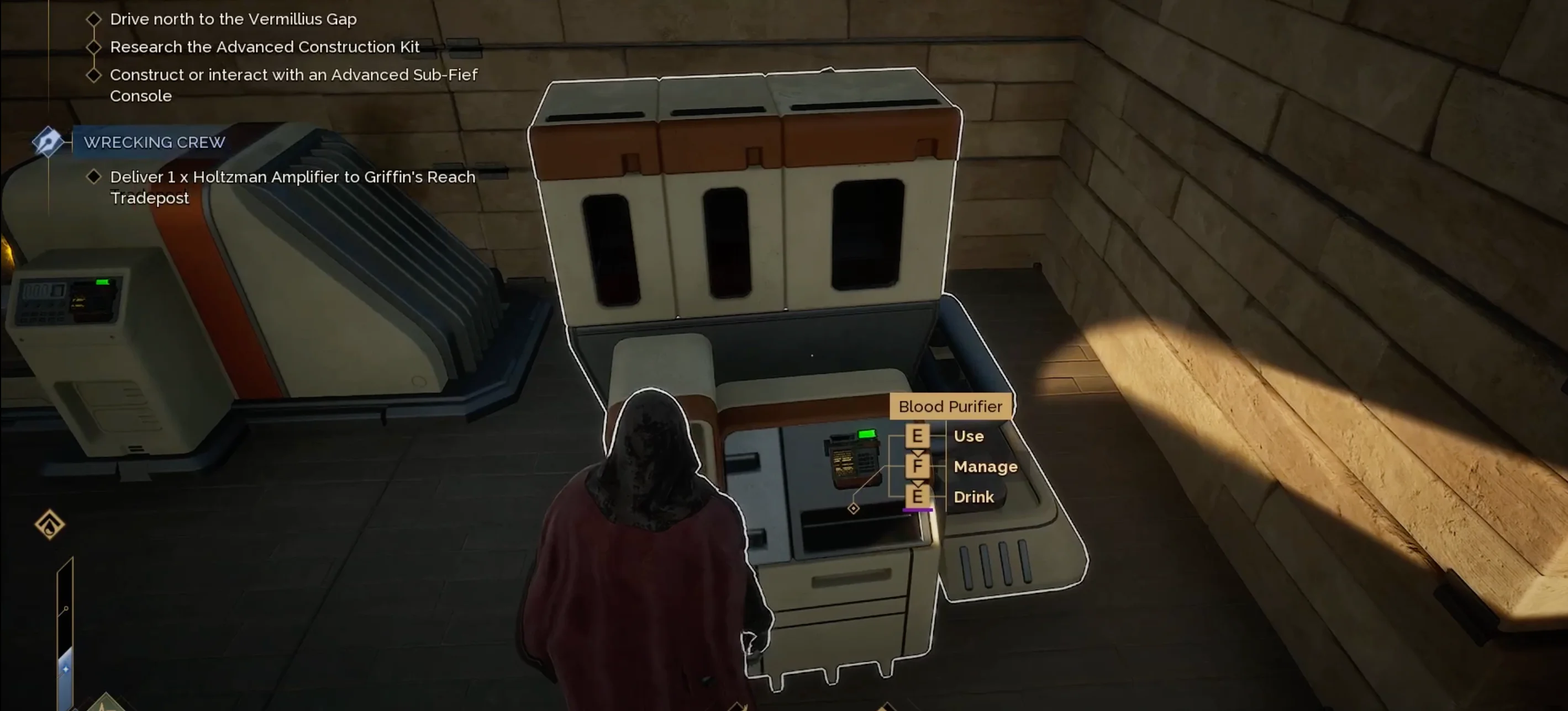 Using a blood purifier inside a base to generate water