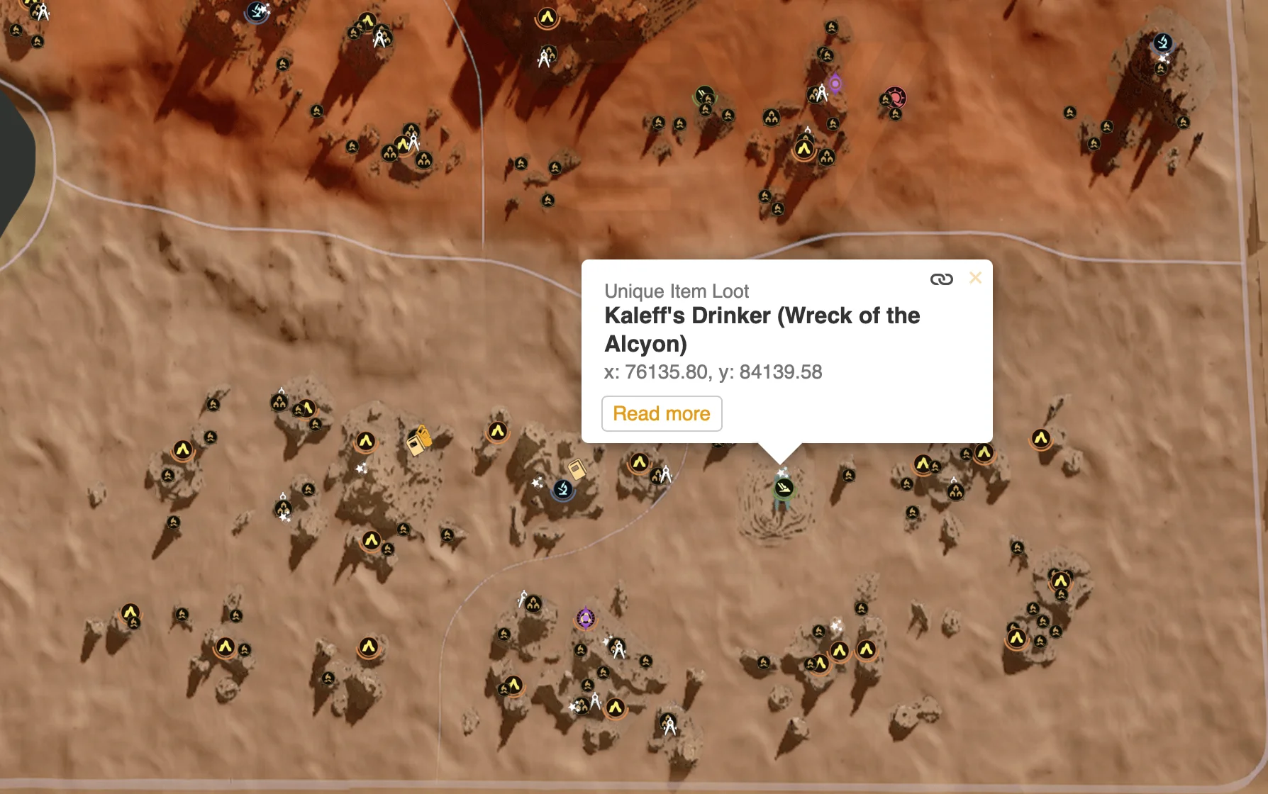 Flatrock Clifftop Chest map marker