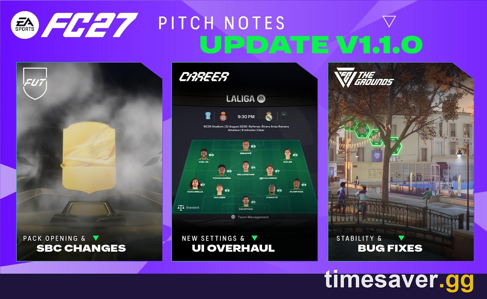 FC 27 Update 1.1.0 Patch Notes: 147 Fixes, No Gameplay Nerf
