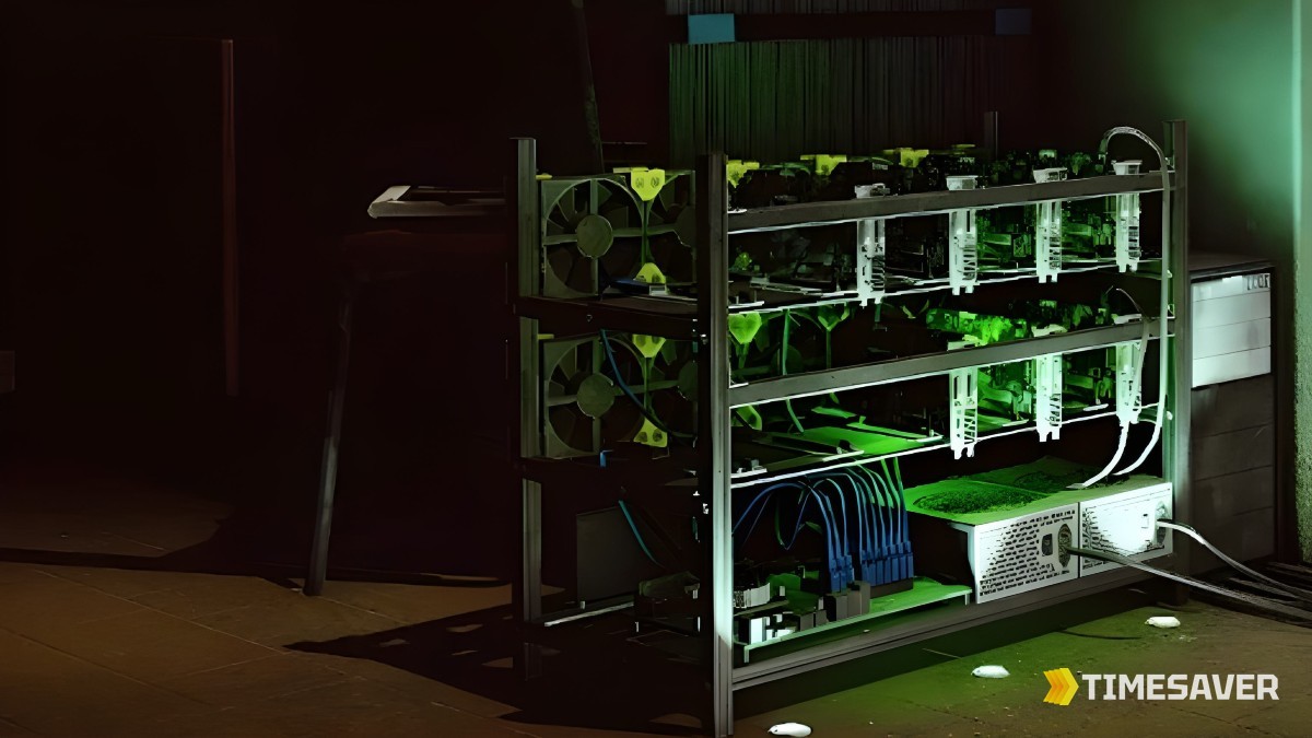 Escape from Tarkov hideout Bitcoin farm with graphics cards installed