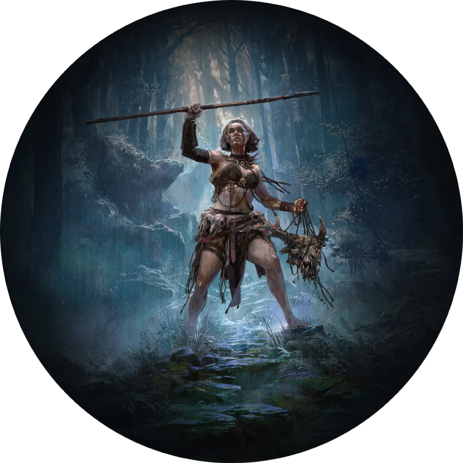 PoE2 Huntress Spirit Walker — Lightning Spear Spirit Walker class art
