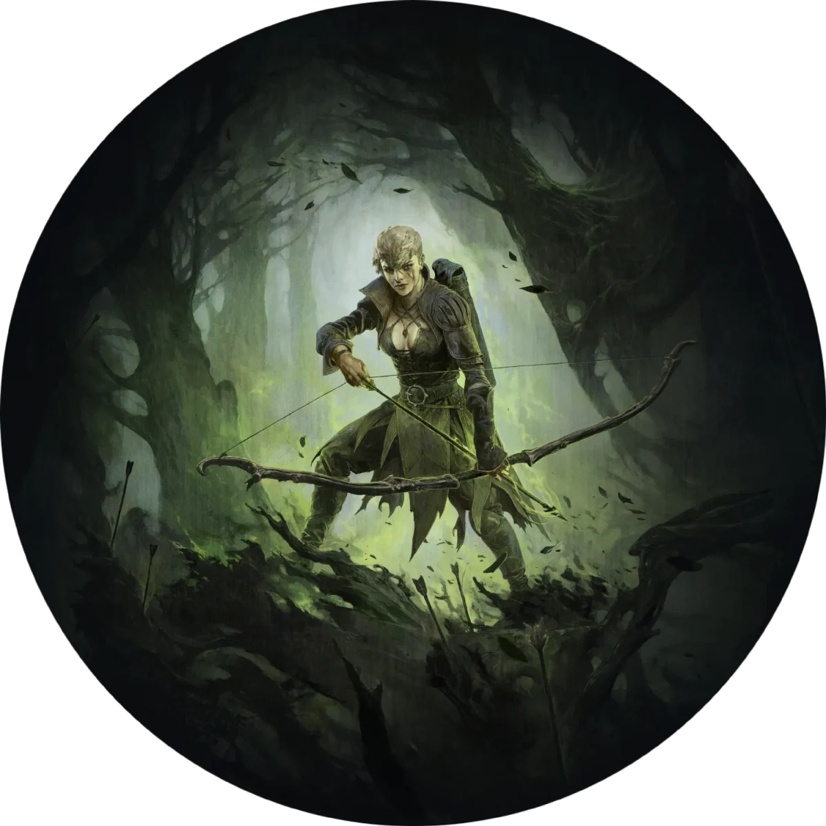 PoE2 Ranger Deadeye — Lightning Arrow Deadeye class art